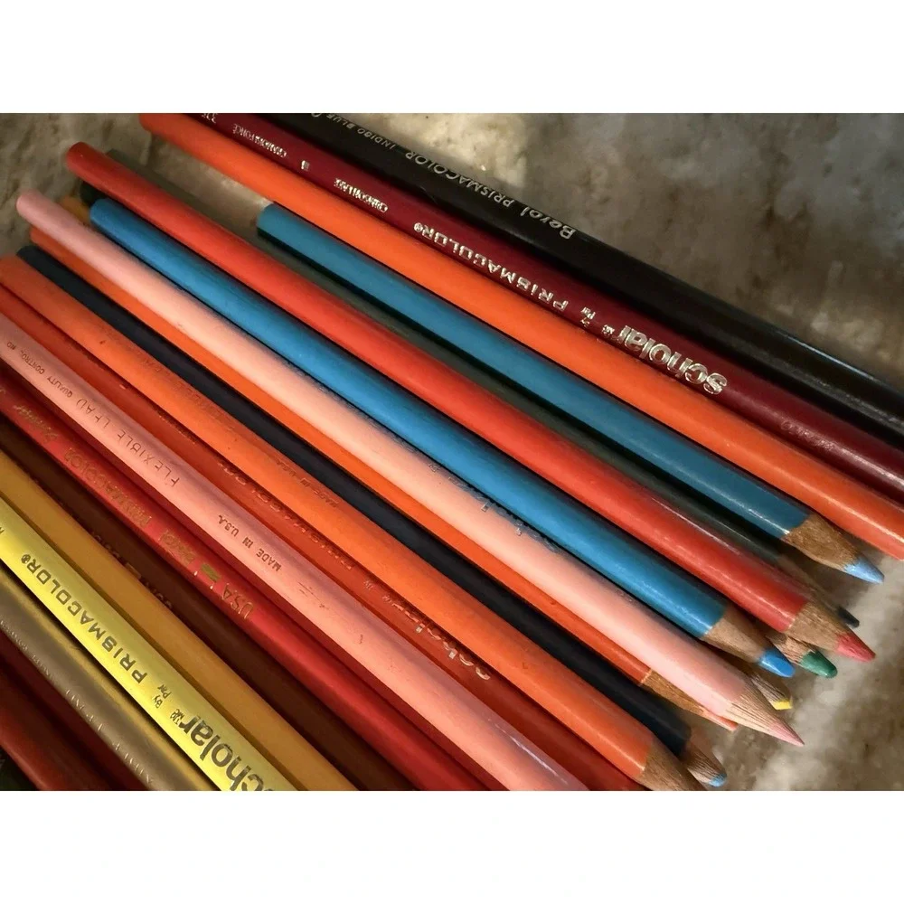 Lot 160+ Vintage Prismacolor Colored Pencils Berol Colorific Premier Scholar USA